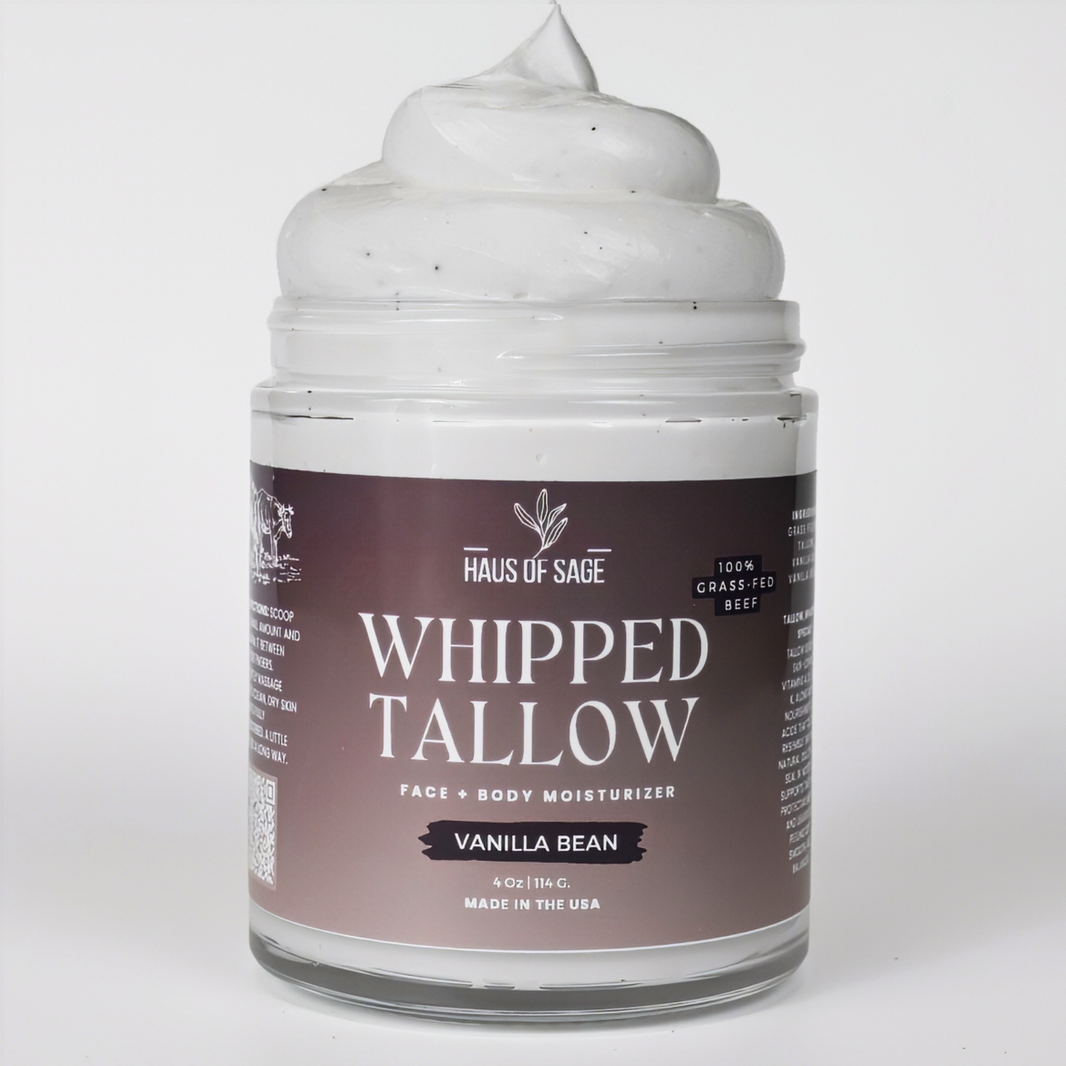 Vanilla Bean Whipped Beef Tallow