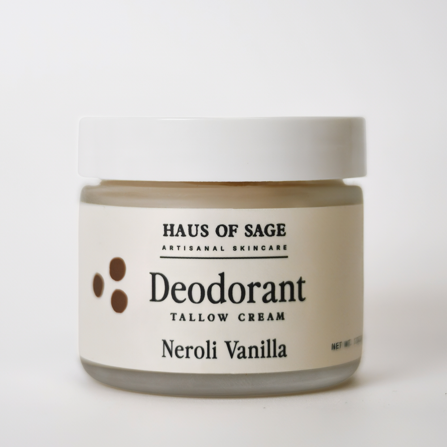 Vanilla Neroli Tallow Deodorant Cream