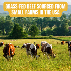grass fed beef sourced from small farms in the USA