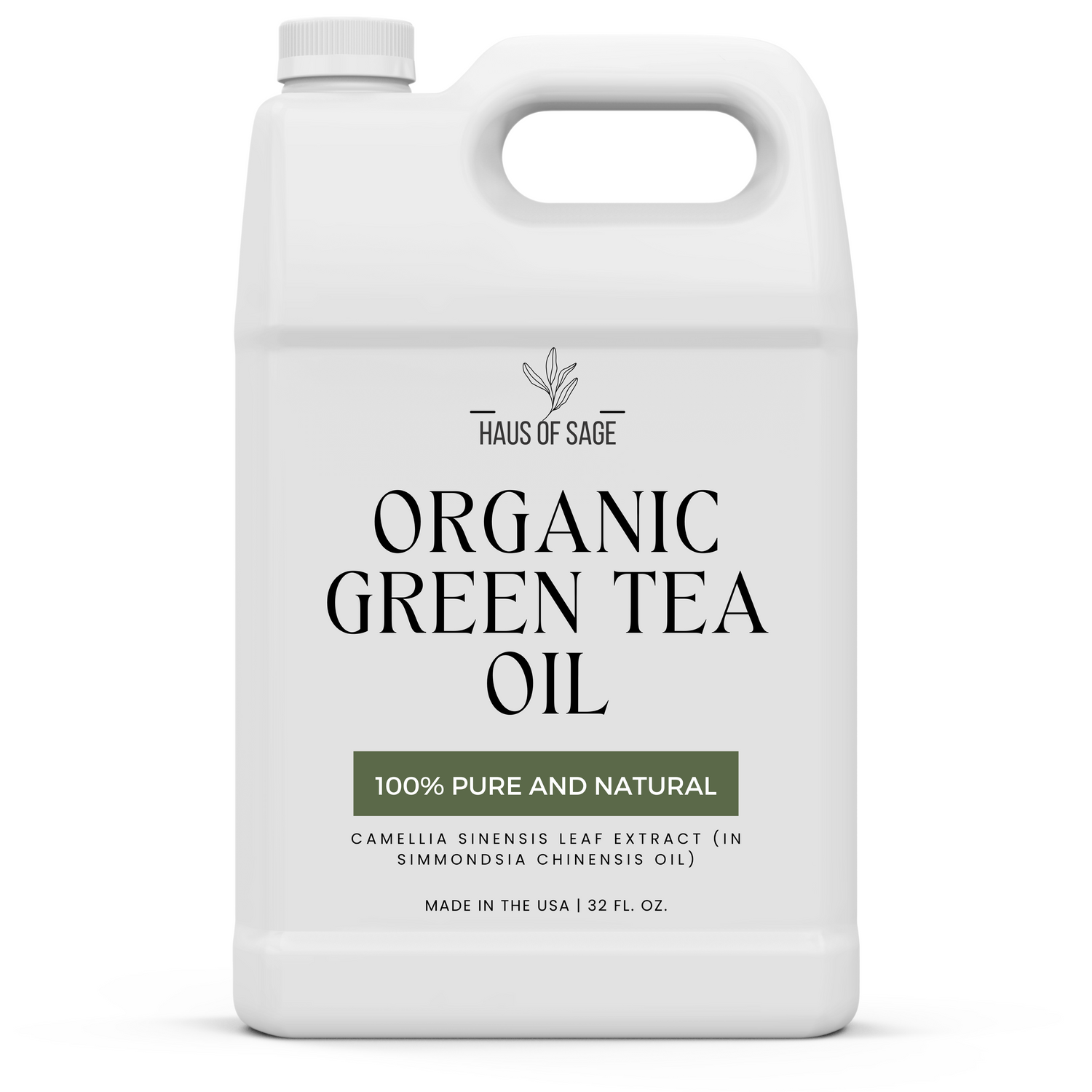 Organic Green Tea Oil (32 Fl. Oz)