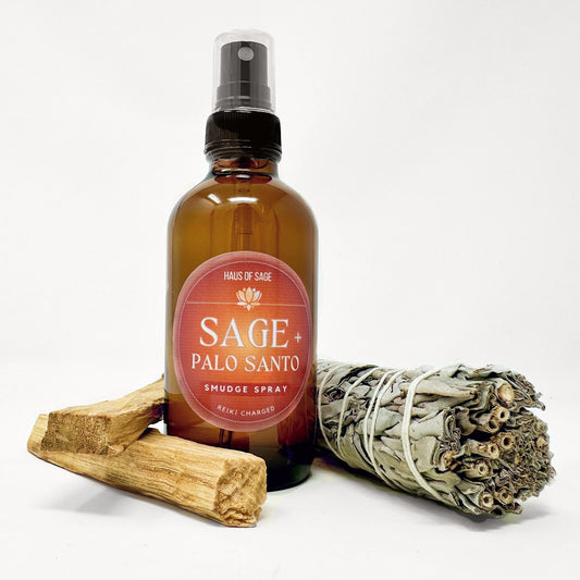 Smudge Spray | White Sage + Palo Santo | 4 Oz.