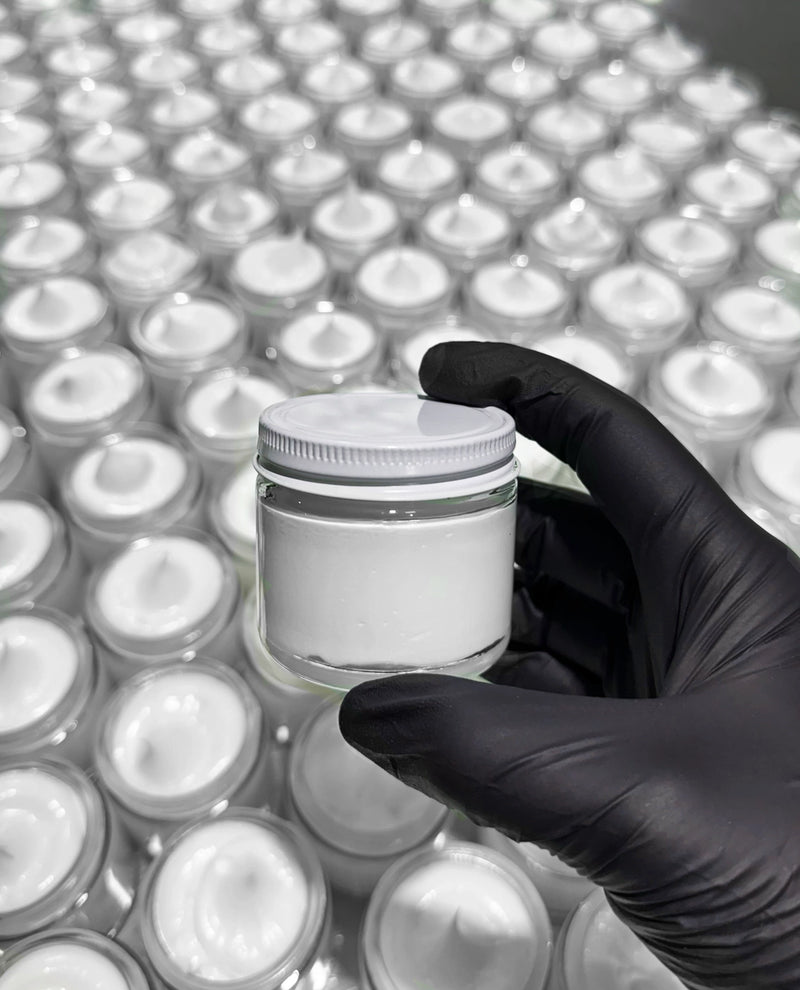 multiple cream jars
