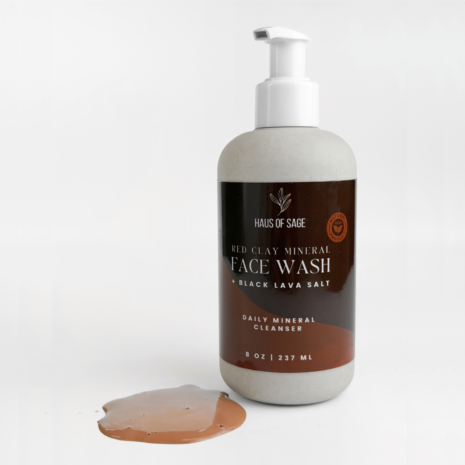 Moroccan Red Clay + Black Lava Salt Face Wash