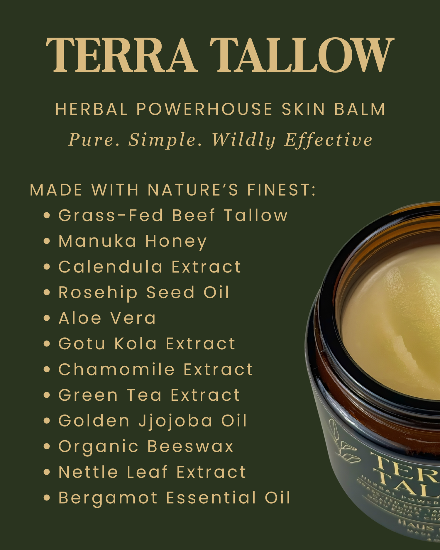 Terra Tallow | Herbal Beef Tallow Balm