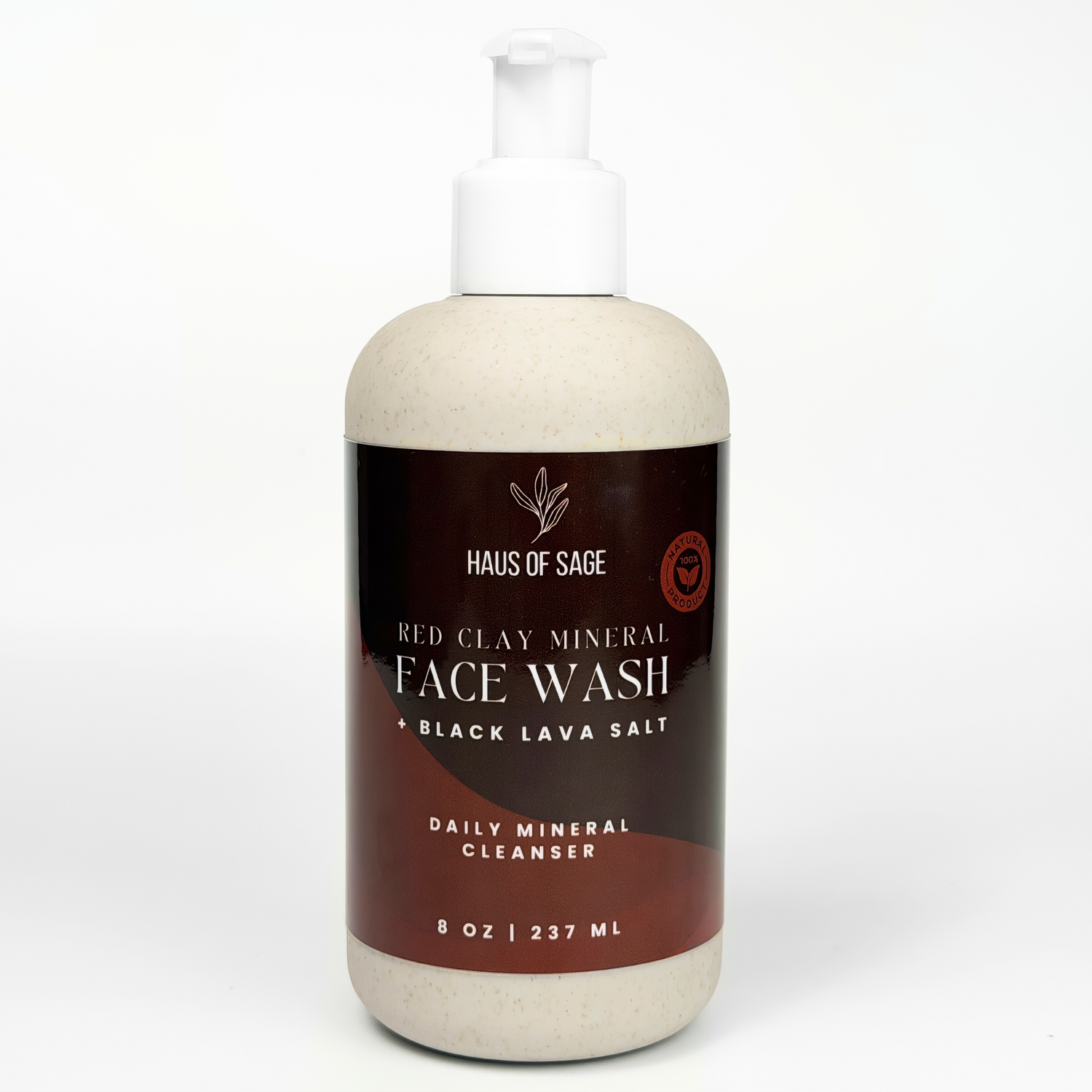 Moroccan Red Clay + Black Lava Salt Face Wash