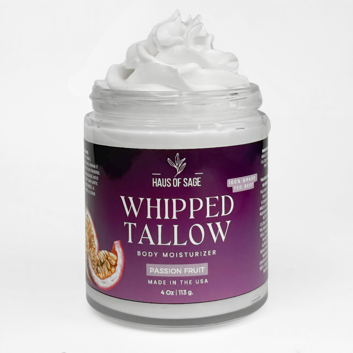 Passionfruit Whipped Beef Tallow