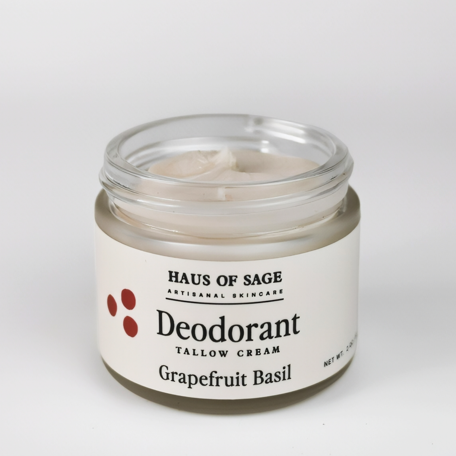 tallow deodorant basil grapefruit cream