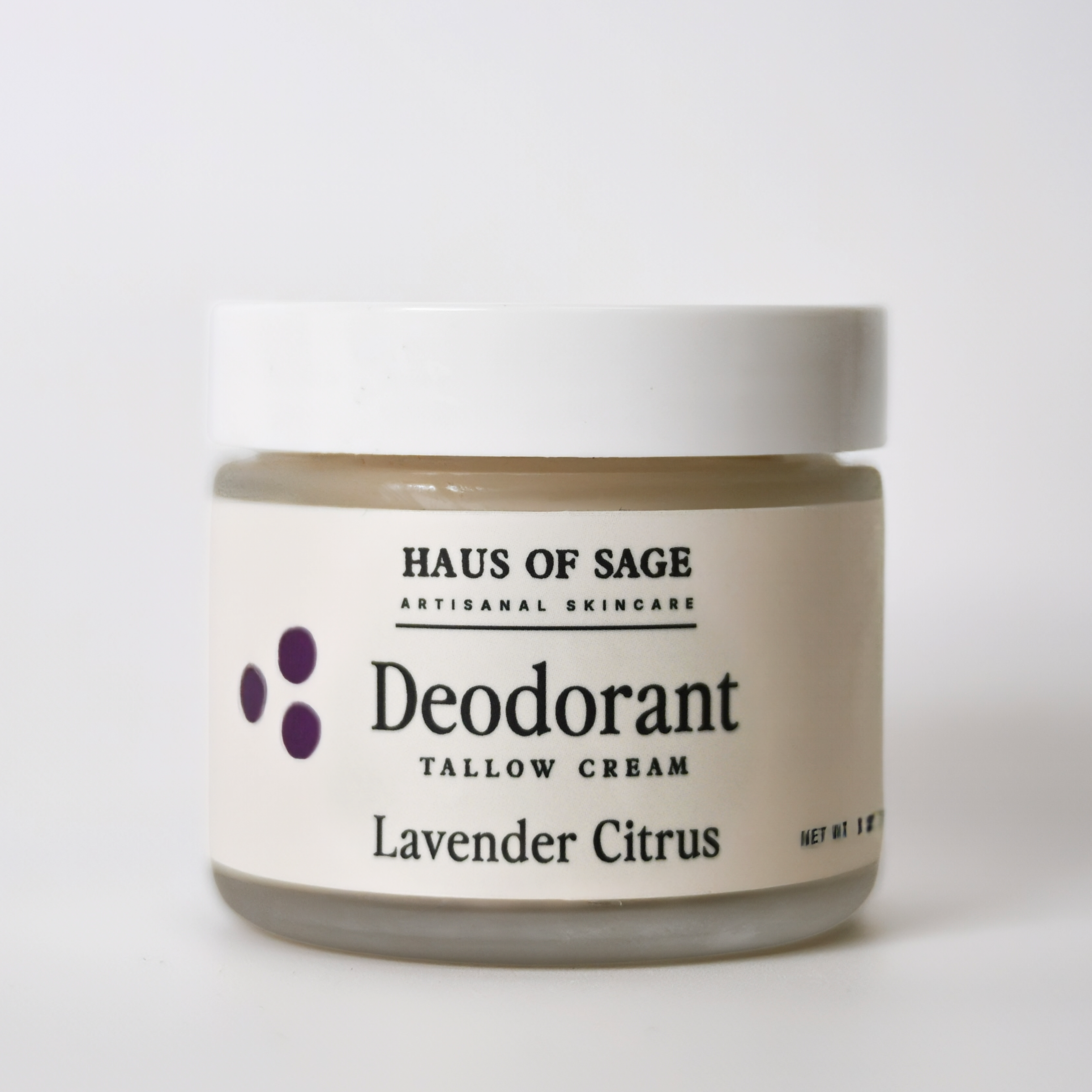 Lavender Citrus Tallow Deodorant Cream