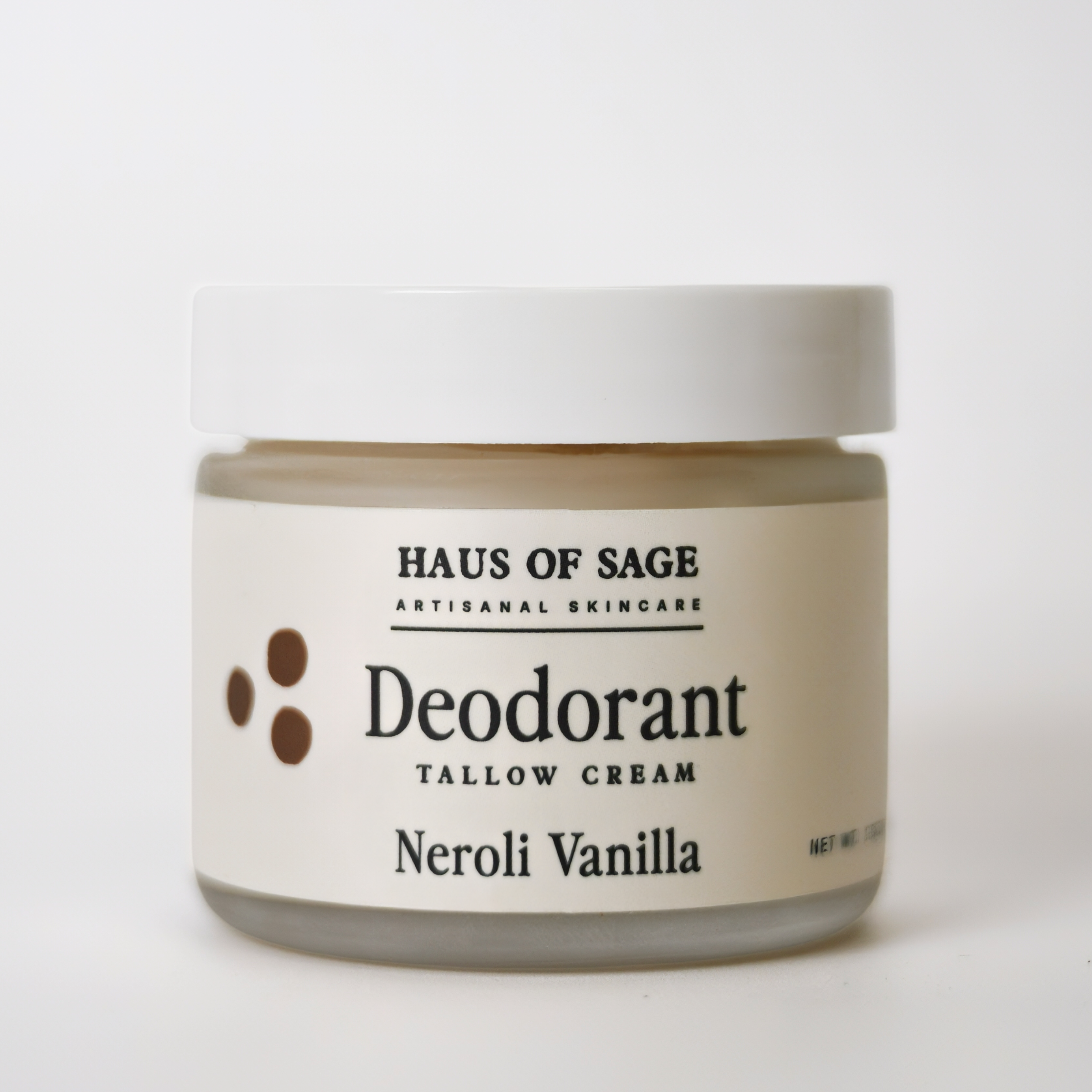 Vanilla Neroli Tallow Deodorant Cream