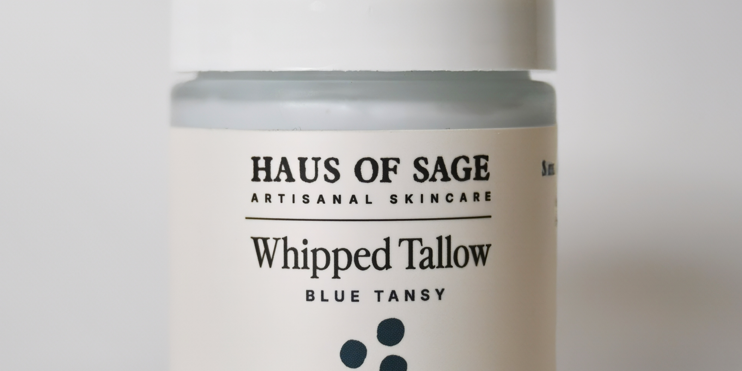 Jar of Haus of Sage Whipped Tallow Blue Tansy on a white background