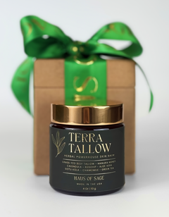 jar of terra tallow herbal skin balm