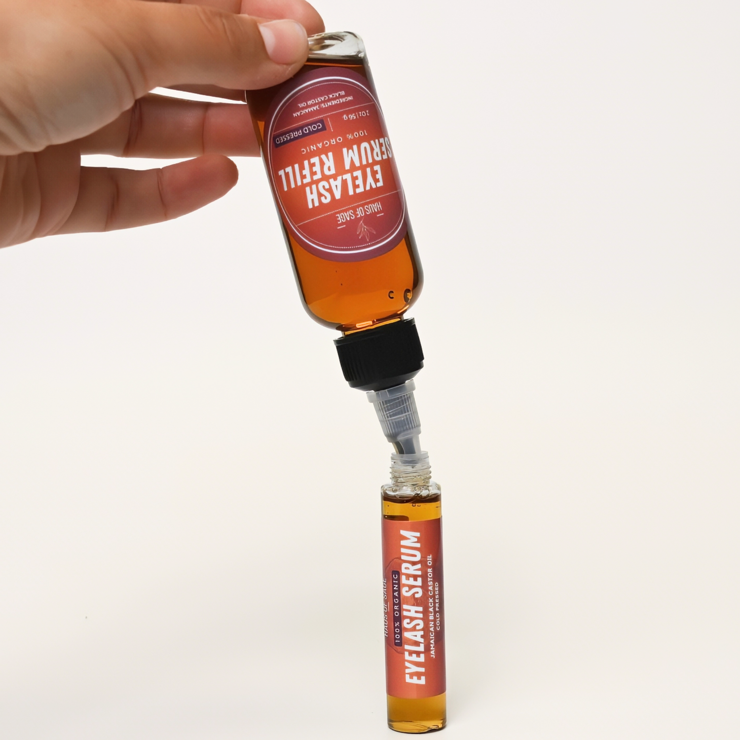 Eyelash Growth Serum + 2 Oz Refill Bottle